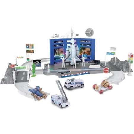 Station lancement navette espace - MGM - 3 véhicules métal - Stickers offerts