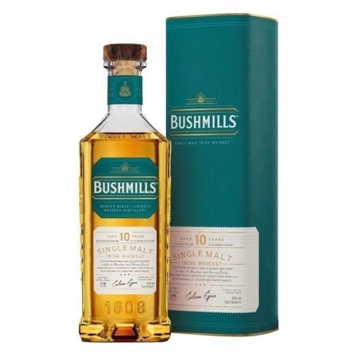 Bushmills - 10 ans - Single malt Irish whiskey - 40,0% Vol. - 70cl
