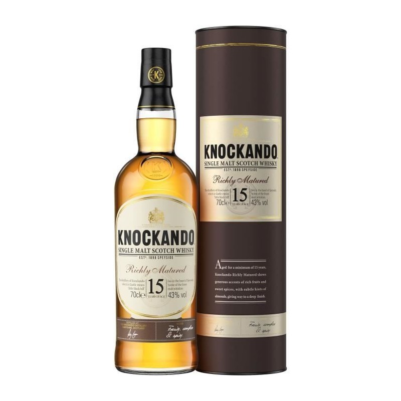 Knockando Single Malt Scotch - Whisky Richly Matured 15 ans - 43,0 % V Knockando Single Malt Scotch - Whisky Richly Matured 15 ans - 43,0 % V