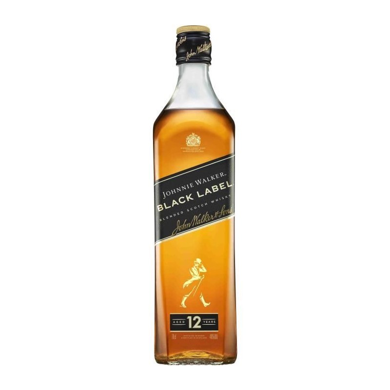 JOHNNIE WALKER Blended Scotch - Whisky Black Label 12YO - 40,0 % Vol. JOHNNIE WALKER Blended Scotch - Whisky Black Label 12YO - 40,0 % Vol.