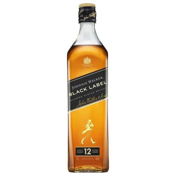 JOHNNIE WALKER Blended Scotch - Whisky Black Label 12YO - 40,0 % Vol. - 70 cl