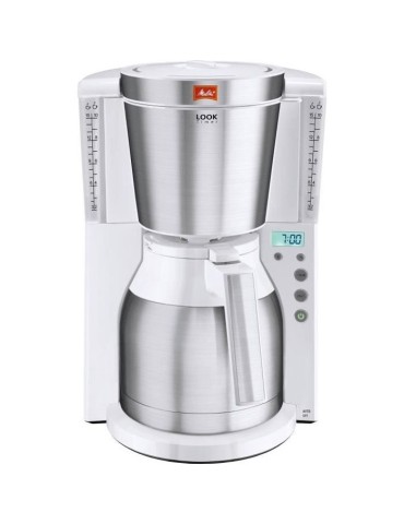 Cafetiere - MELITTA - Look IV Therm Timer 1011-15 - Programmable - AromaSelector - Verseuse isotherme - Blanc