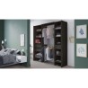 Kit dressing extensible - L192 x P50 x H205 cm - Décor Chene Waterfor