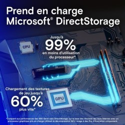 SSD interne - Crucial - T700 - 1 To - avec Diss - PCIe 5.0 - 12 400 Mo