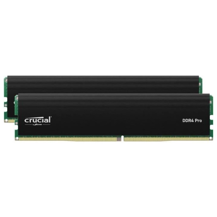CRUCIAL Mémoire RAM DDR4 - KIT 64GO (2 x 32GO)- 3200 MT/s - CL22 - UDIMM CRUCIAL Mémoire RAM DDR4 - KIT 64GO (2 x 32GO)- 3200 MT/s - CL22 - UDIMM
