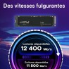 SSD Interne - CRUCIAL - T700 - 1To - PCIe Gen5 NVMe - CT1000T700SSD3