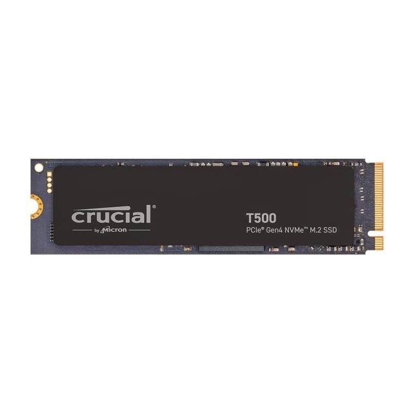 SSD Interne - CRUCIAL - T500 - 1 To - PCIe Gen4 NVMe - jusqu'a 7200 Mo SSD Interne - CRUCIAL - T500 - 1 To - PCIe Gen4 NVMe - jusqu'a 7200 Mo