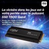 Crucial T500 SSD 1 To PCIe Gen4 NVMe M.2 PS5 SSD Interne Gaming avec D
