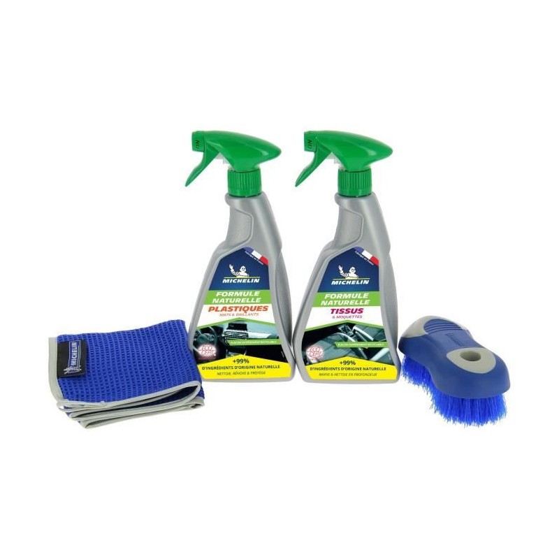 Kit nettoyage intérieur - MICHELIN - Formule naturelle Kit nettoyage intérieur - MICHELIN - Formule naturelle