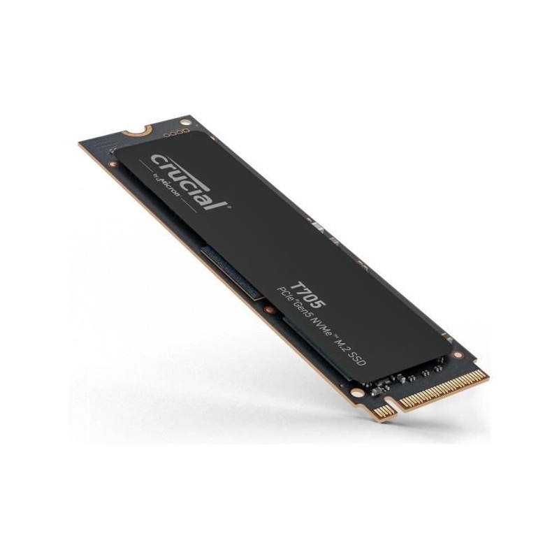 SSD Interne Gaming - CRUCIAL - T705 SSD 1To PCIe Gen5 NVMe M.2 (2024) SSD Interne Gaming - CRUCIAL - T705 SSD 1To PCIe Gen5 NVMe M.2 (2024)