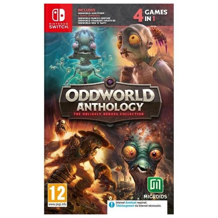 Oddworld Anthology : The Unlikely Heroes Collection - Jeu Nintendo Switch Oddworld Anthology : The Unlikely Heroes Collection - Jeu Nintendo Switch