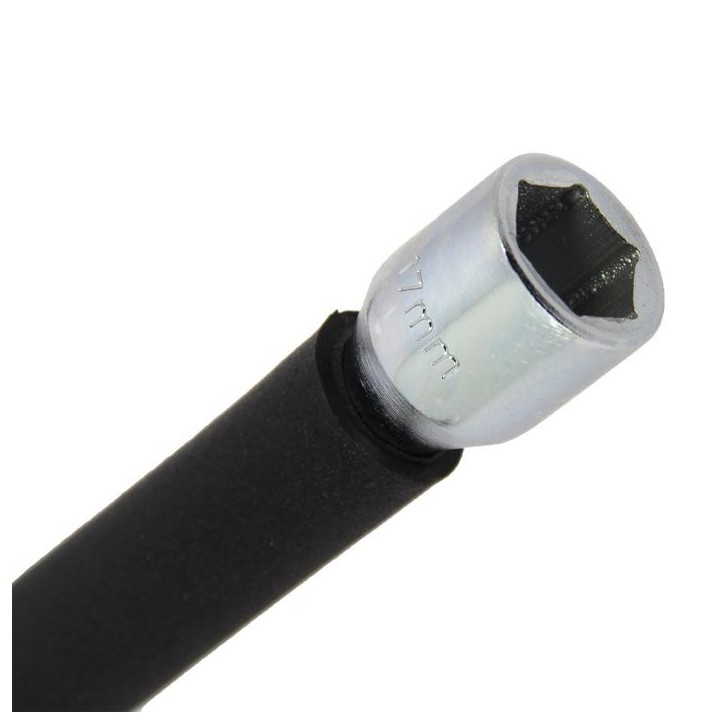 Clé en croix démonte-roue - MICHELIN - 17/19/21mm et carré 1/2 - Renforcée - Revetement mousse antiglisse - Acier inoxydable Clé en croix démonte-roue - MICHELIN - 17/19/21mm et carré 1/2 - Renforcée - Revetement mousse antiglisse - Acier inoxydable