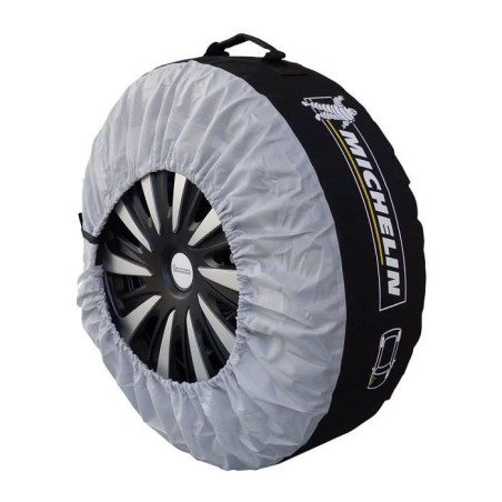Lot de 4 Housses de rangement les roues ou les pneus taille universelle - MICHELIN - 15''a 19'' - En nylon avec poignée renforc
