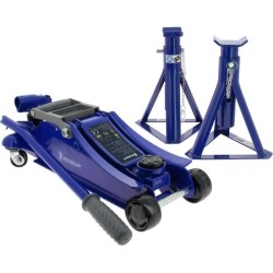 Cric hydraulique rouleur 1,8T + 2 Chandelles 2T - MICHELIN - Ht de lev