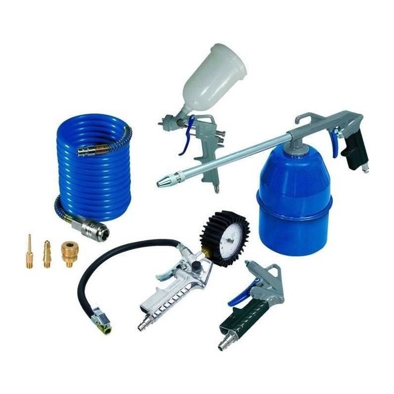 MICHELIN Kit de 8 accessoires pour tout compresseur sur cuve MICHELIN Kit de 8 accessoires pour tout compresseur sur cuve
