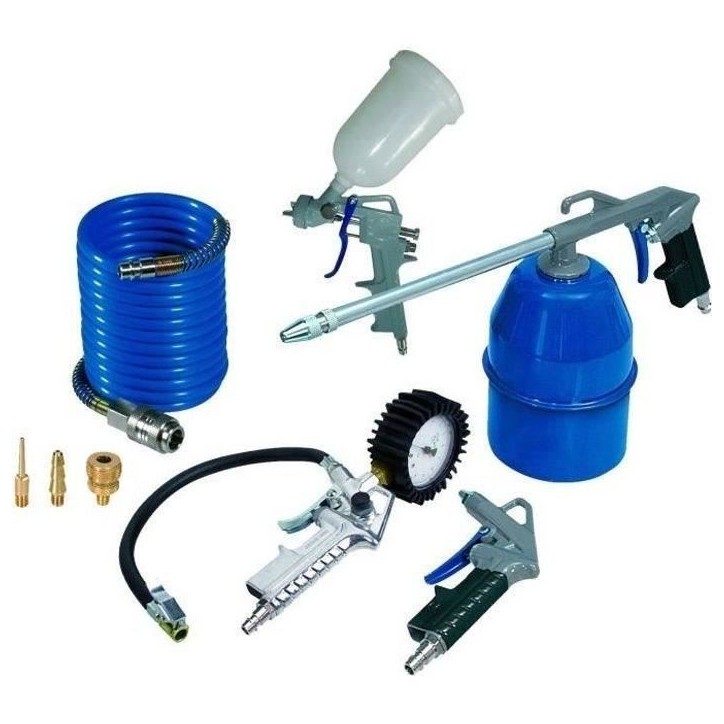 MICHELIN Kit de 8 accessoires pour tout compresseur sur cuve MICHELIN Kit de 8 accessoires pour tout compresseur sur cuve