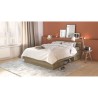 Lit adulte - MICHIGAN - 140 x 200 cm - 2 tiroirs / 1 niche - Chene Kro