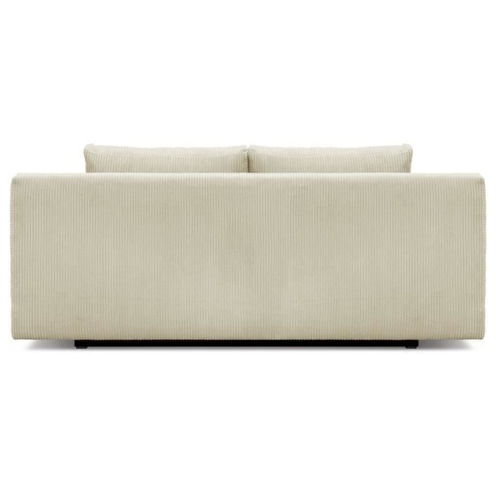 Banquette convertible 3 places MIKA - Velours côtelé Beige - Coffre de rangement - L 192 x H 84 x P 93 cm Banquette convertible 3 places MIKA - Velours côtelé Beige - Coffre de rangement - L 192 x H 84 x P 93 cm