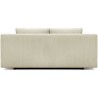 Banquette convertible 3 places MIKA - Velours côtelé Beige - Coffre