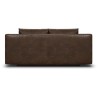 Canapé convertible - 3 places - MIKA - Tissu vintage cuir vieilli Mar