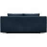 Banquette convertible 3 places MIKA - Velours côtelé bleu foncé - C
