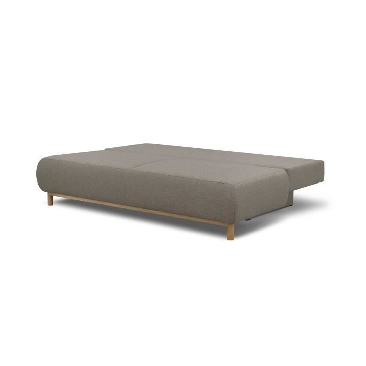 Banquette convertible 3 places MIKA - Tissu beige - Coffre de rangement - L 192 x H 84 x P 93 cm Banquette convertible 3 places MIKA - Tissu beige - Coffre de rangement - L 192 x H 84 x P 93 cm