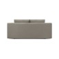 Banquette convertible 3 places MIKA - Tissu beige - Coffre de rangement - L 192 x H 84 x P 93 cm