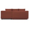 Canapé d'angle droit convertible - 3 places - MIKA - Tissu velours c