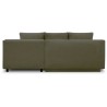 Canapé d'angle droit convertible - 3 places - MIKA - Tissu velours c