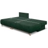 Canapé d'angle gauche convertible - 3 places - MIKA - Tissu velours c