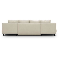 Canapé panoramique convertible - 6 places - MIKA - Velours côtelé B