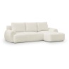 Canapé d'angle droit convertible 4/5 places MILO - Tissu bouclette be