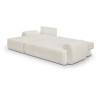 Canapé d'angle gauche convertible 4/5 places MILO - Tissu bouclette b