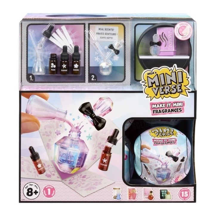 Miniverse - Fragrances - Boîte complete avec les 15 boules a collectionner - Jeu de loisir créatif - 8 ans et plus - Non comes