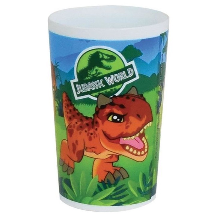 JURASSIC WORLD - Lot vaisselle pour enfant avec verre, assiette creuse, assiette, couverts, gourde et boite gouter JURASSIC WORLD - Lot vaisselle pour enfant avec verre, assiette creuse, assiette, couverts, gourde et boite gouter