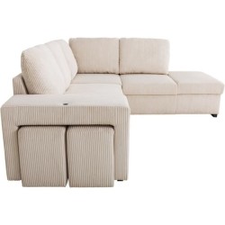 Canapé d'angle convertible réversible - 4/5 places - MITCHELL - Tiss