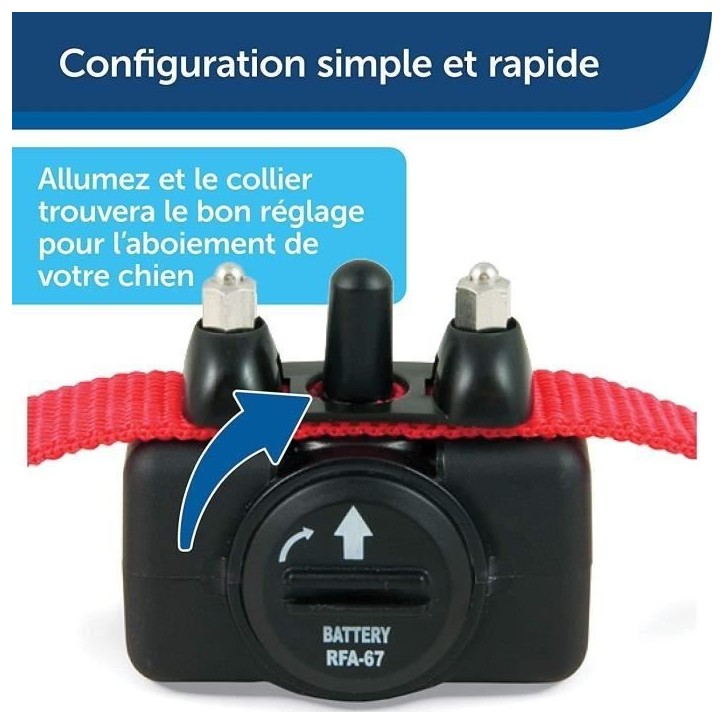 PetSafe - Collier anti aboiement pour Chien, Stimulation Eléctrostatique Progressive (6 Niveaux), Lot de 2 Piles RFA-67 (6V) PetSafe - Collier anti aboiement pour Chien, Stimulation Eléctrostatique Progressive (6 Niveaux), Lot de 2 Piles RFA-67 (6V)