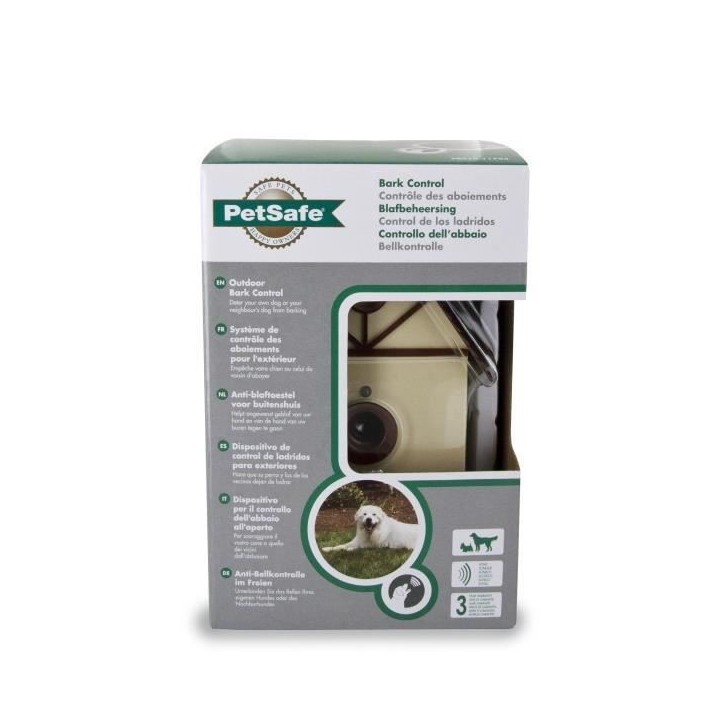 PetSafe - Systeme anti aboiement Extérieur Original a Ultrason pour Chien, Sans Collier, Portée de 15m, Durable et Résistants