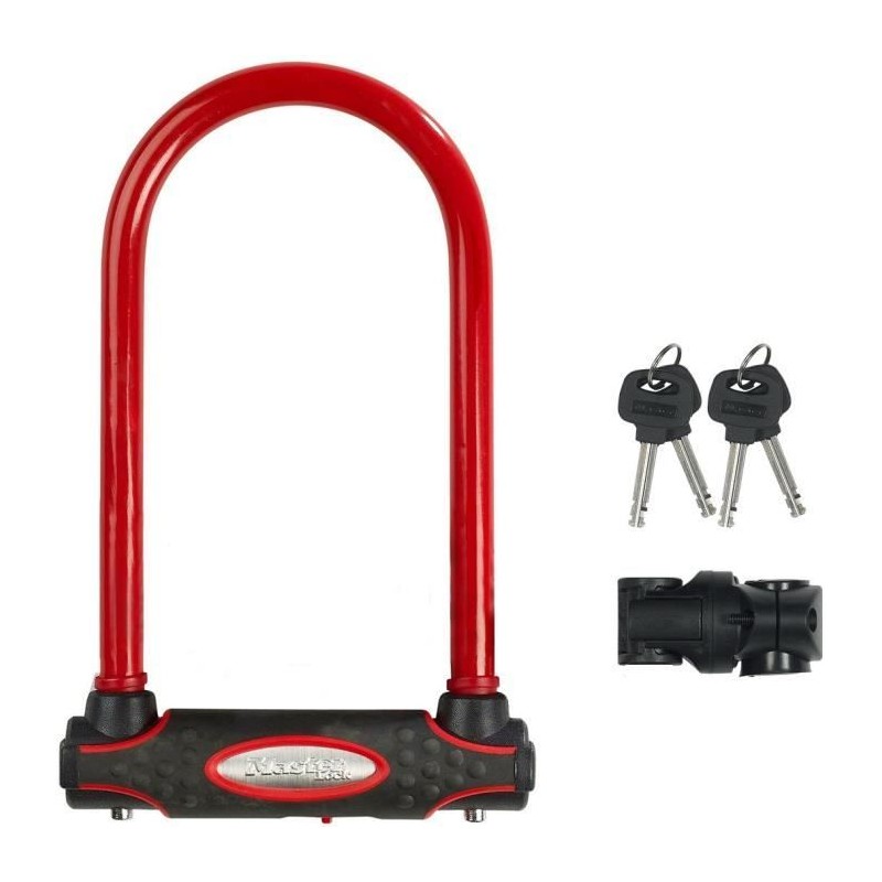 MASTER LOCK Antivol Vélo U [A Clé] [Support de Vélo Universel] [Ant