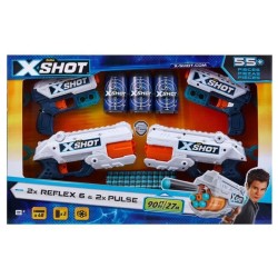 Pack Blasters - ZURU - Combo Pack 2 Kickback + 2 Reflex 6 - Blasters p