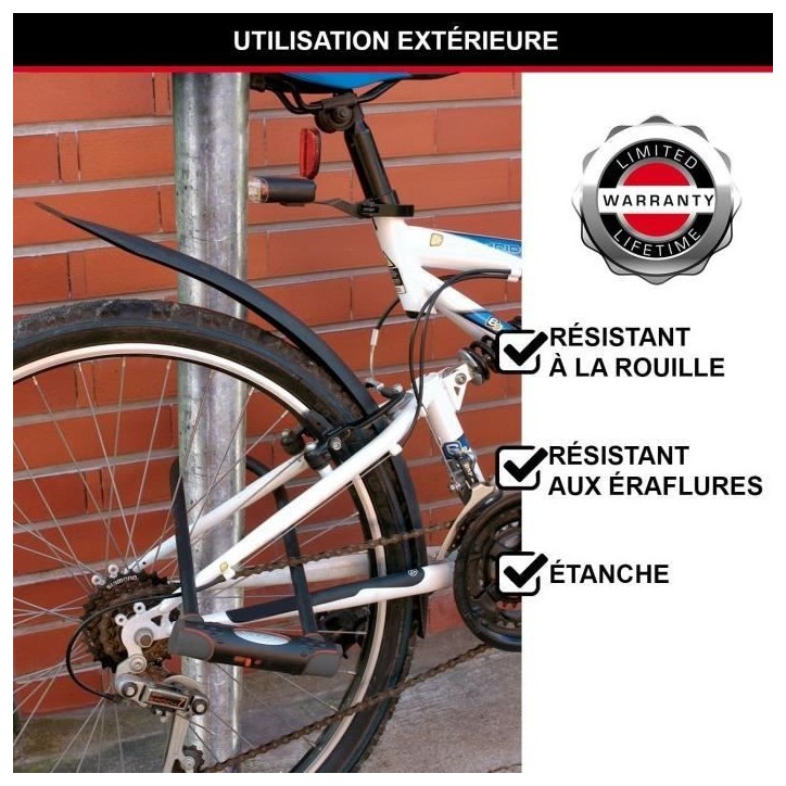 Antivol Vélo U - MASTER LOCK - 8195EURDPROCOLWR - Acier Cémenté, Clé, Rouge Antivol Vélo U - MASTER LOCK - 8195EURDPROCOLWR - Acier Cémenté, Clé, Rouge