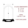 MASTER LOCK Antivol U avec Câble - A Clé