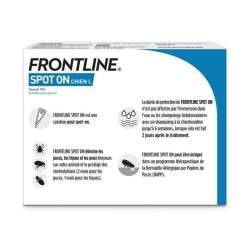 Frontline Spot On chien - Anti-puces anti-tiques pour chien L - 20-40k