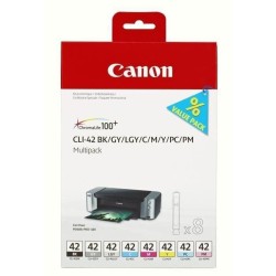 Cartouche d'encre CLI-42 8inks - CANON - Noir et couleur - Capacité s