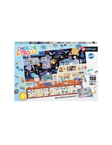 Nathan-Puzzle 150 pieces - Dans l'espace (Cherche et trouve)-4005556862139-A partir de 7 ans