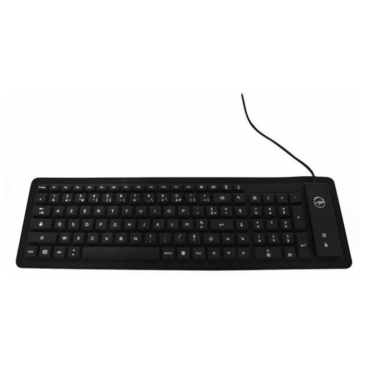 Mobility Lab clavier flexible, waterproof, étanche et enroulable ML300559 - AZERTY Mobility Lab clavier flexible, waterproof, étanche et enroulable ML300559 - AZERTY