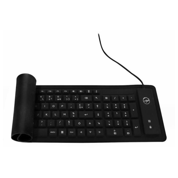 Mobility Lab clavier flexible, waterproof, étanche et enroulable ML300559 - AZERTY Mobility Lab clavier flexible, waterproof, étanche et enroulable ML300559 - AZERTY