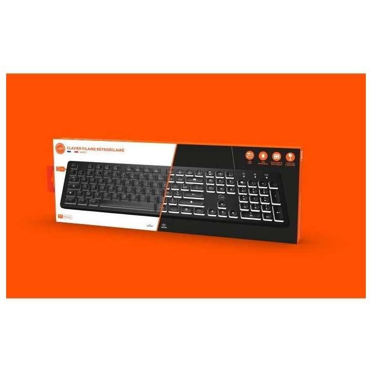 Clavier filaire - Mécanique - MOBILITY LAB - ML300566 - AZERTY - Rétro éclairé LED Clavier filaire - Mécanique - MOBILITY LAB - ML300566 - AZERTY - Rétro éclairé LED