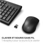 Ensemble clavier souris - MOBILITY LAB - Alpha - Ergonomique - Sans fil - Pavé numérique intégré Ensemble clavier souris - MOBILITY LAB - Alpha - Ergonomique - Sans fil - Pavé numérique intégré