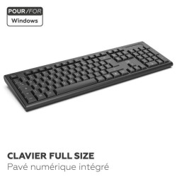 Ensemble clavier souris - MOBILITY LAB - Alpha - Ergonomique - Sans fi